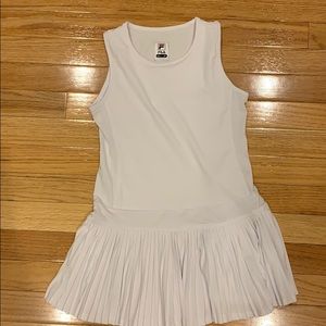 Fila girls size small white tennis outfit
